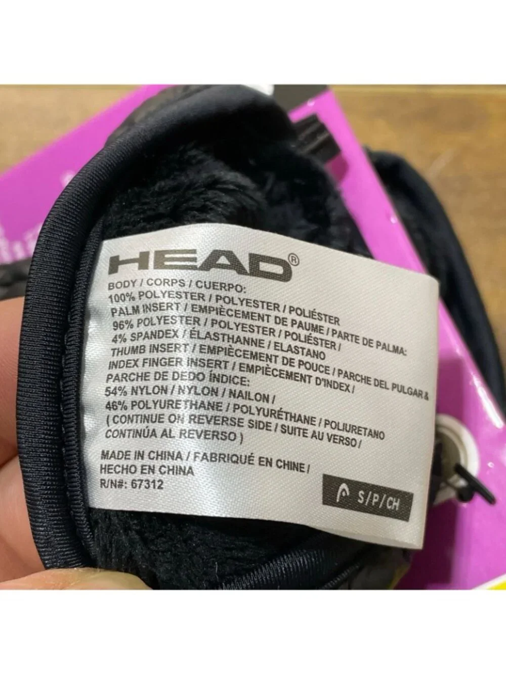 NWT Head Women's S Black Waterproof Hybrid Winter  Gloves M1195